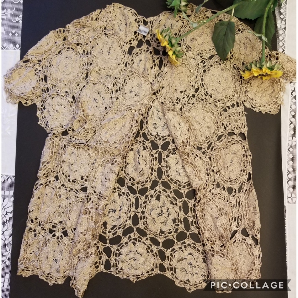 Chico's Crocheted Shrug